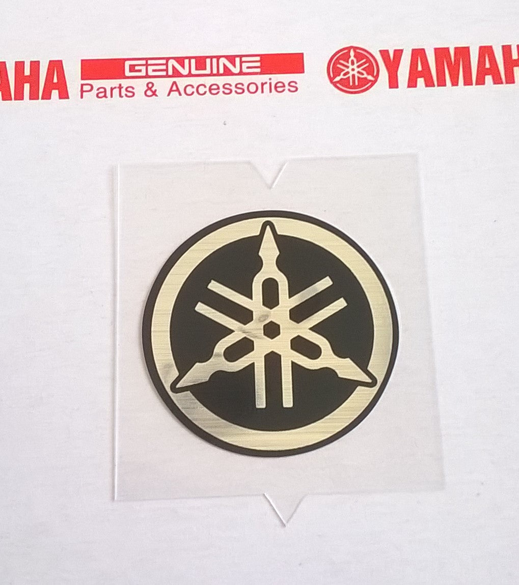 thumbnail image 2 of 45mm Yamaha Tuning Fork Gel Sticker Decal – Black/Silver, UK Stock, Honda Fitment 2 of 5