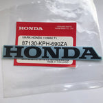 HONDA MARK 110mm LIGHT BLUE / BLACK DECAL STICKER LOGO BADGE 100% GENUINE ORIGINAL