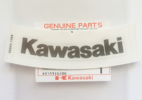 KAWASAKI 'Mark" 80mm Windscreen Sticker Decal Logo Badge 100% GENUINE