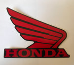 Honda Wing Fuel Tank Decal Wings Sticker 2 x 100mm RED & BLACK 100% GENUINE