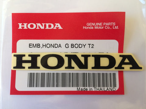 HONDA MARK 80mm BLACK DECAL STICKER LOGO BADGE 100% GENUINE ORIGINAL