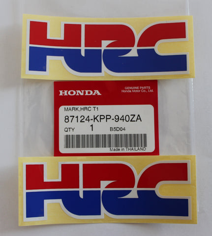 2 x HONDA - HRC (Honda Racing Corporation) DECAL STICKER BADGE