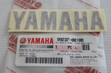 YAMAHA 100mm x 23mm DECAL STICKER BADGE LOGO - METALLIC DARK GREY