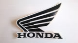 Honda Wing Fuel Tank Decal Wings Sticker 2 x 90mm BLACK & WHITE