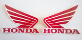 Honda Wing Fuel Tank Decal Wings Sticker 2 x 85mm  RED & WHITE 100% GENUINE