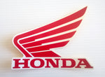 Honda Wing Fuel Tank Decal Wings Sticker 2 x 85mm  RED & WHITE 100% GENUINE