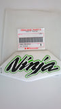 Kawasaki 100% GENUINE ORIGINAL NINJA Fuel Tank Sticker Decal Black / White / Green