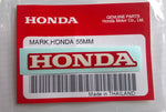 HONDA MARK 55mm WHITE / RED DECAL STICKER LOGO BADGE 100% GENUINE ORIGINAL