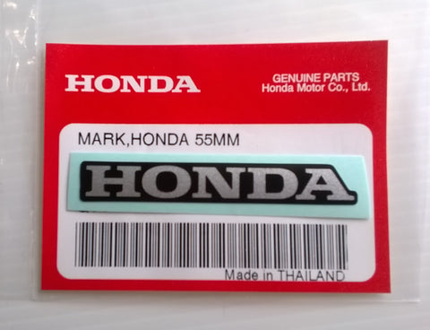 Honda Mark 55mm Decal Sticker Logo Badge 100% Genuine Original - Silver/Black