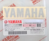 GENUINE YAMAHA 80mm x 18mm METALLIC SILVER DECAL STICKER BADGE LOGO