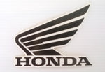 Honda Wing Fuel Tank Decal Wings Sticker 2 x 95mm BLACK & WHITE 100% GENUINE