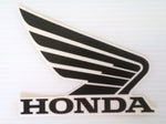 Honda Wing Fuel Tank Decal Wings Sticker 2 x 95mm BLACK & WHITE 100% GENUINE