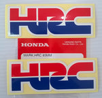 2 x HONDA - HRC (Honda Racing Corporation) DECAL STICKER BADGE - L 85mm x H 30mm