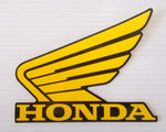 Honda Wing Fuel Tank Decal Wings Sticker 2 x 100mm YELLOW & BLACK 100% GENUINE