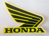 Honda Wing Fuel Tank Decal Wings Sticker 2 x 95mm LEMON ICE YELLOW & BLACK 100% GENUINE