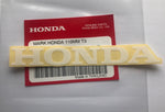 HONDA MARK 110mm WHITE DECAL STICKER LOGO BADGE 100% GENUINE ORIGINAL